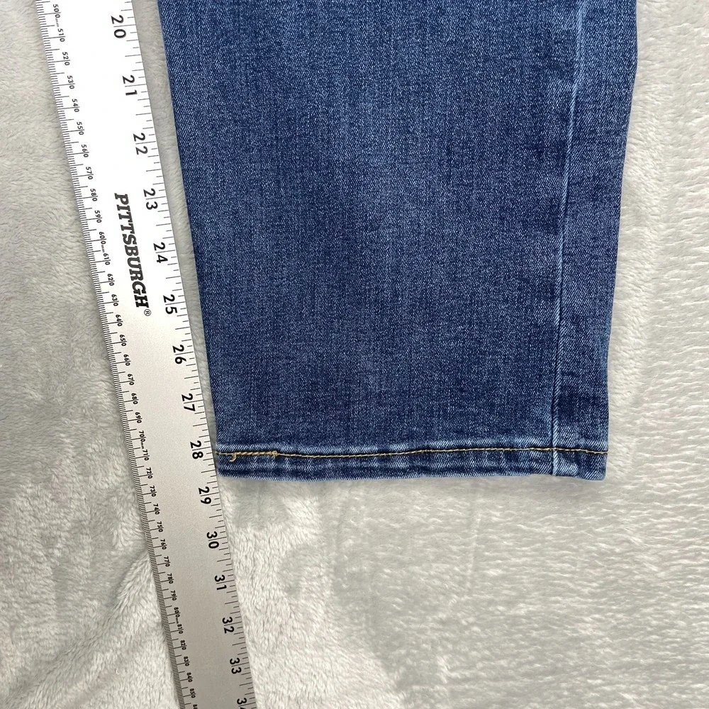 Levi's Jeans Mens 38x30 (38x28) Blue Denim Stretch 502 Slim Regular Tapered Leg